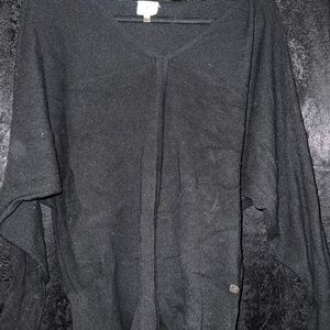 Black V-Neck Women's Sweater